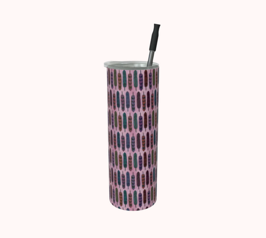 Cotton Candy Feathers - Stainless Steel Tumbler