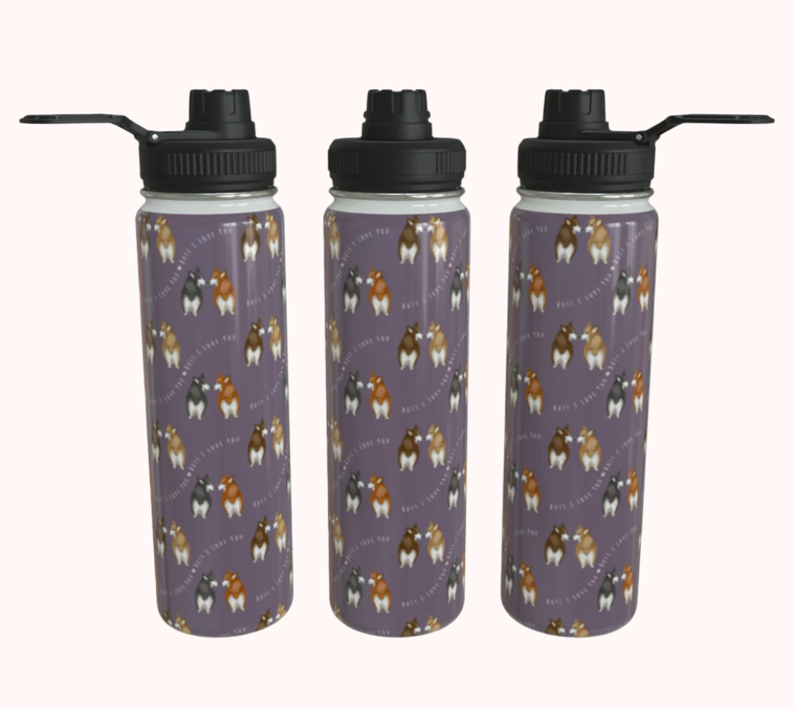 Butt I Love You - Calm Lavender - Stainless Steel Water Bottle