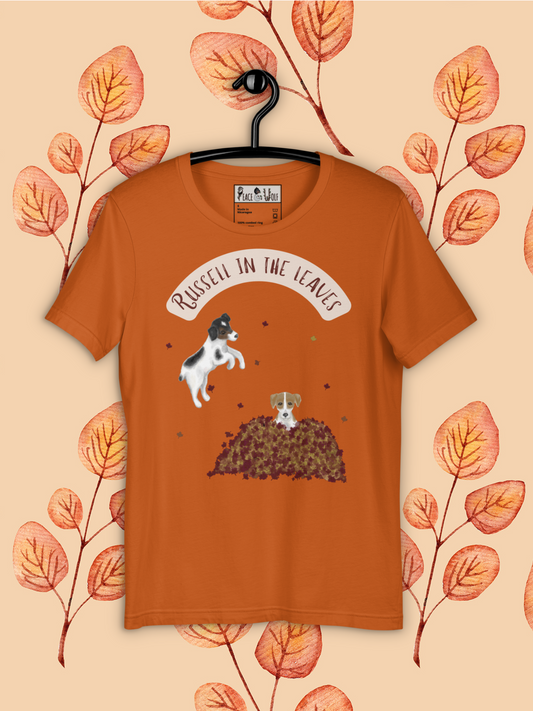 Russell in the Leaves - Classic Comfy Tee