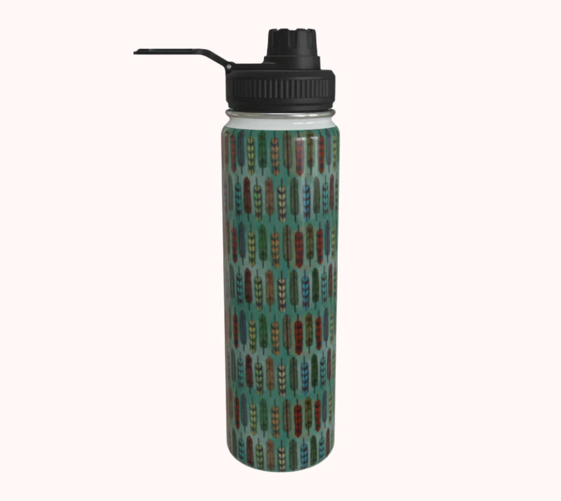 Heavenly Flight Feathers - Stainless Steel Water Bottle