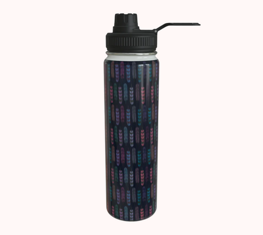Romantic Moonlight Feathers - Stainless Steel Water Bottle