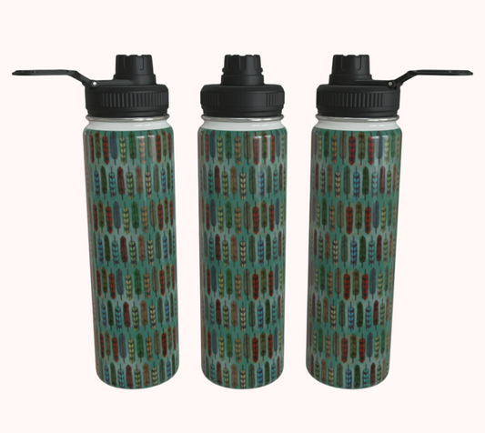 Heavenly Flight Feathers - Stainless Steel Water Bottle