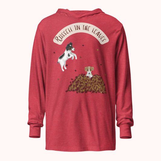 Russell in the Leaves - Hooded long-sleeve tee