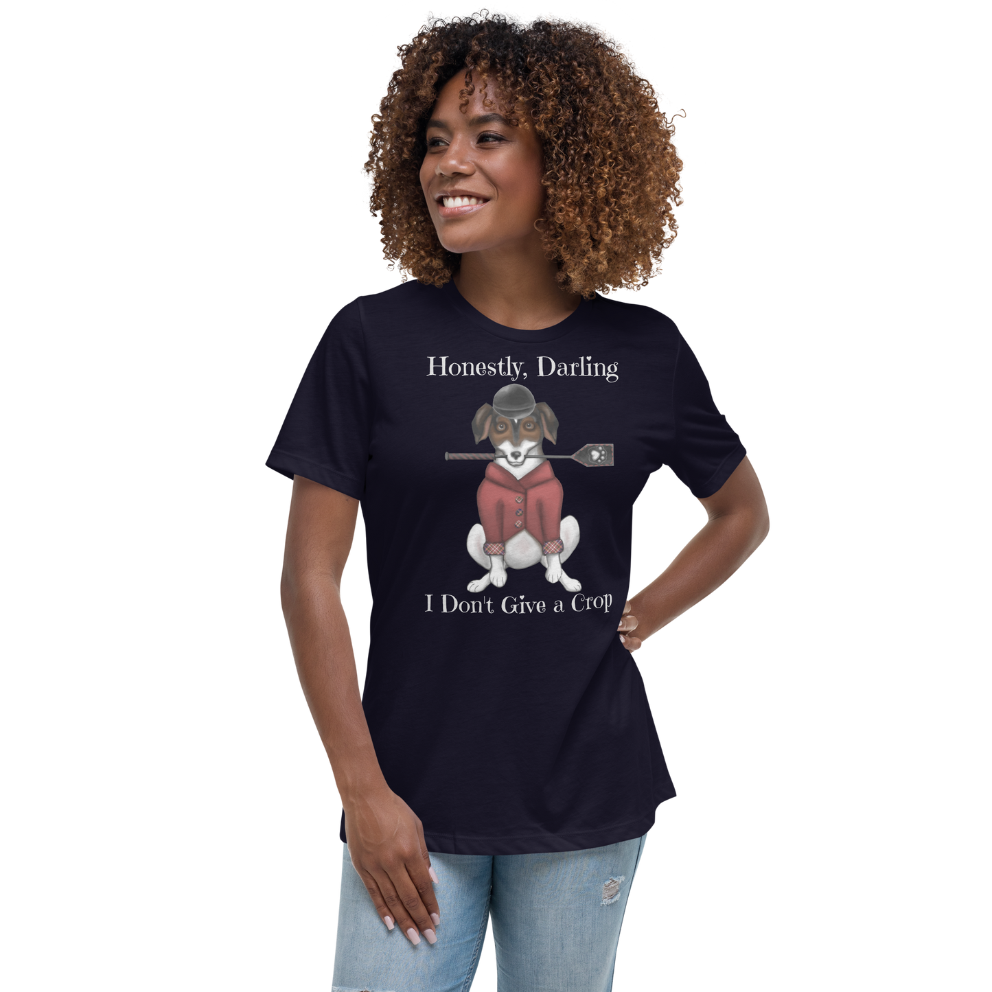 I Don't Give a Crop - Women's - Super Soft Relaxed T-Shirt