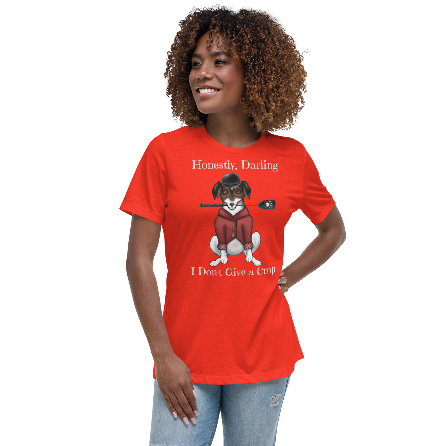I Don't Give a Crop - Women's - Super Soft Relaxed T-Shirt