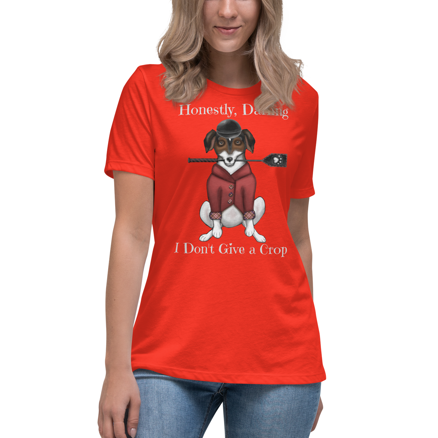 I Don't Give a Crop - Women's - Super Soft Relaxed T-Shirt