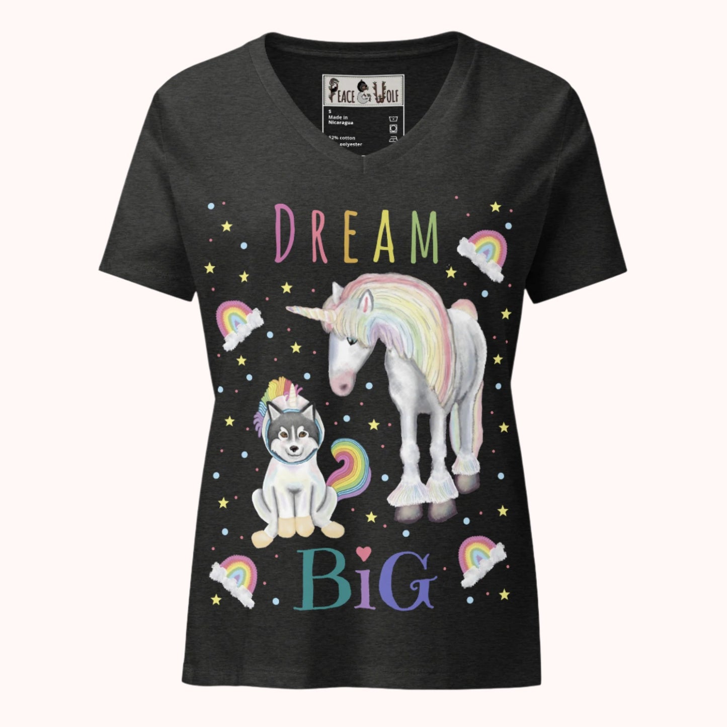 Dream Big - Women’s - Relaxed Super Soft V-neck T-shirt