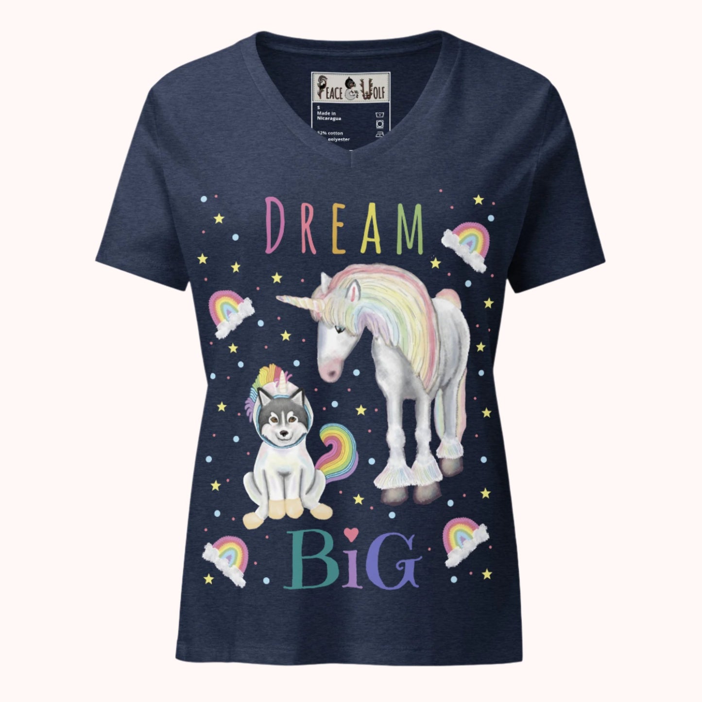 Dream Big - Women’s - Relaxed Super Soft V-neck T-shirt