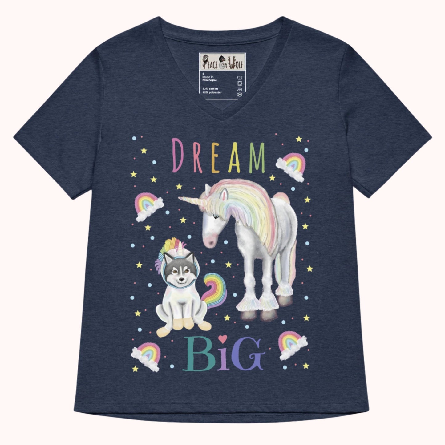 Dream Big - Women’s - Relaxed Super Soft V-neck T-shirt