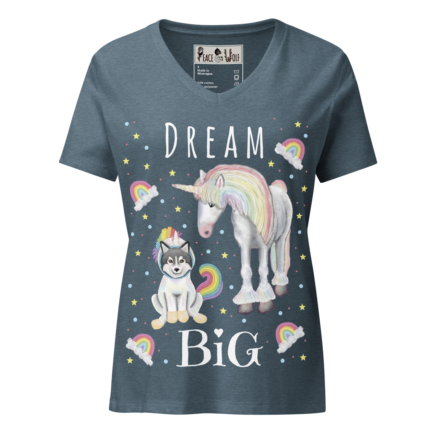 Dream Big - Women’s - Relaxed Super Soft V-neck T-shirt