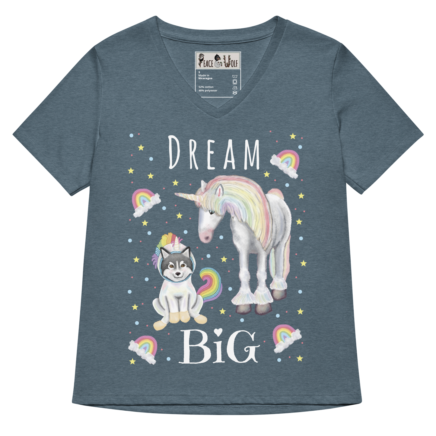 Dream Big - Women’s - Relaxed Super Soft V-neck T-shirt