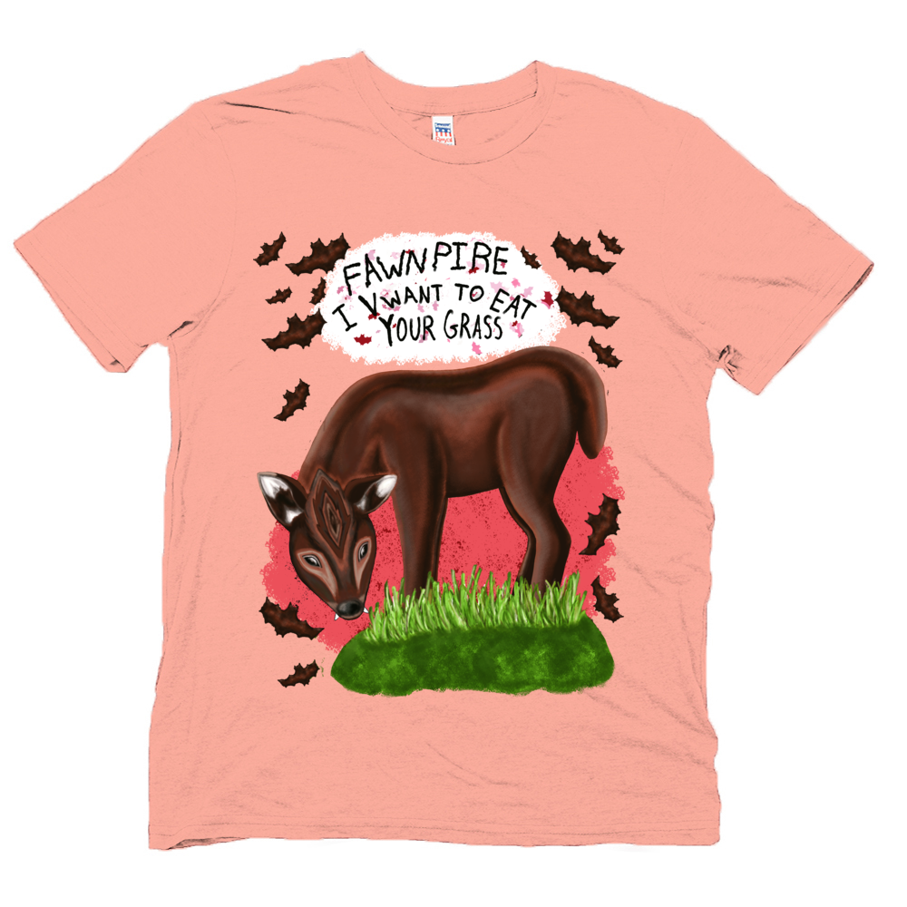 Fawnpire "I Vwant your Grass" - Unisex - USA Made Soft Organic T-shirt