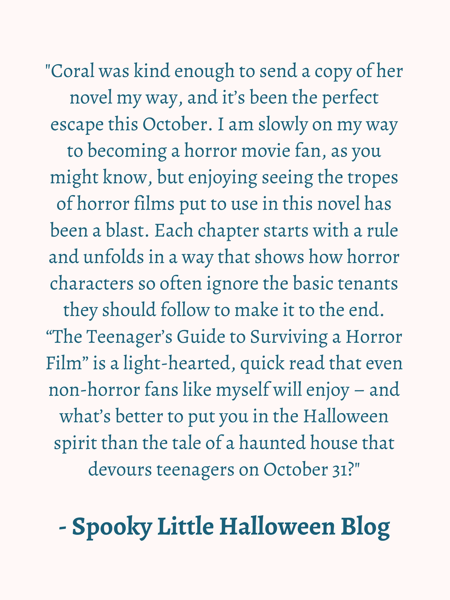 The Teenager's Guide to Surviving a Horror Film by Coral Isabella Aurora - Paperback