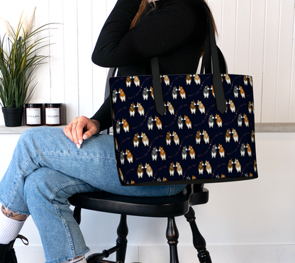 Butt I Love You - Classy Navy - Vegan Leather Tote Bag
