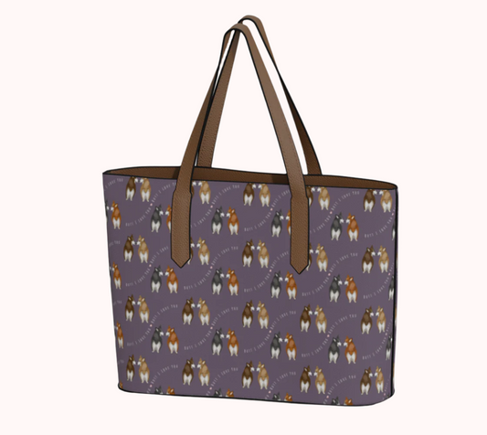 Butt I Love You - Calm Lavender - Vegan Leather Tote Bag