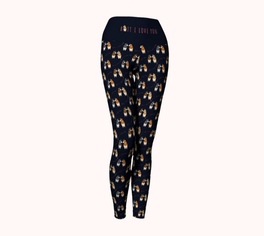 Butt I Love You - Classic Navy - Ecofriendly Ecopoly Yoga Leggings