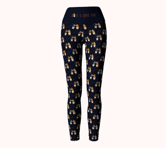 Butt I Love You - Classic Navy - Ecofriendly Ecopoly Yoga Leggings