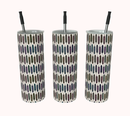 Sky Gazing Feathers - Stainless Steel Tumbler
