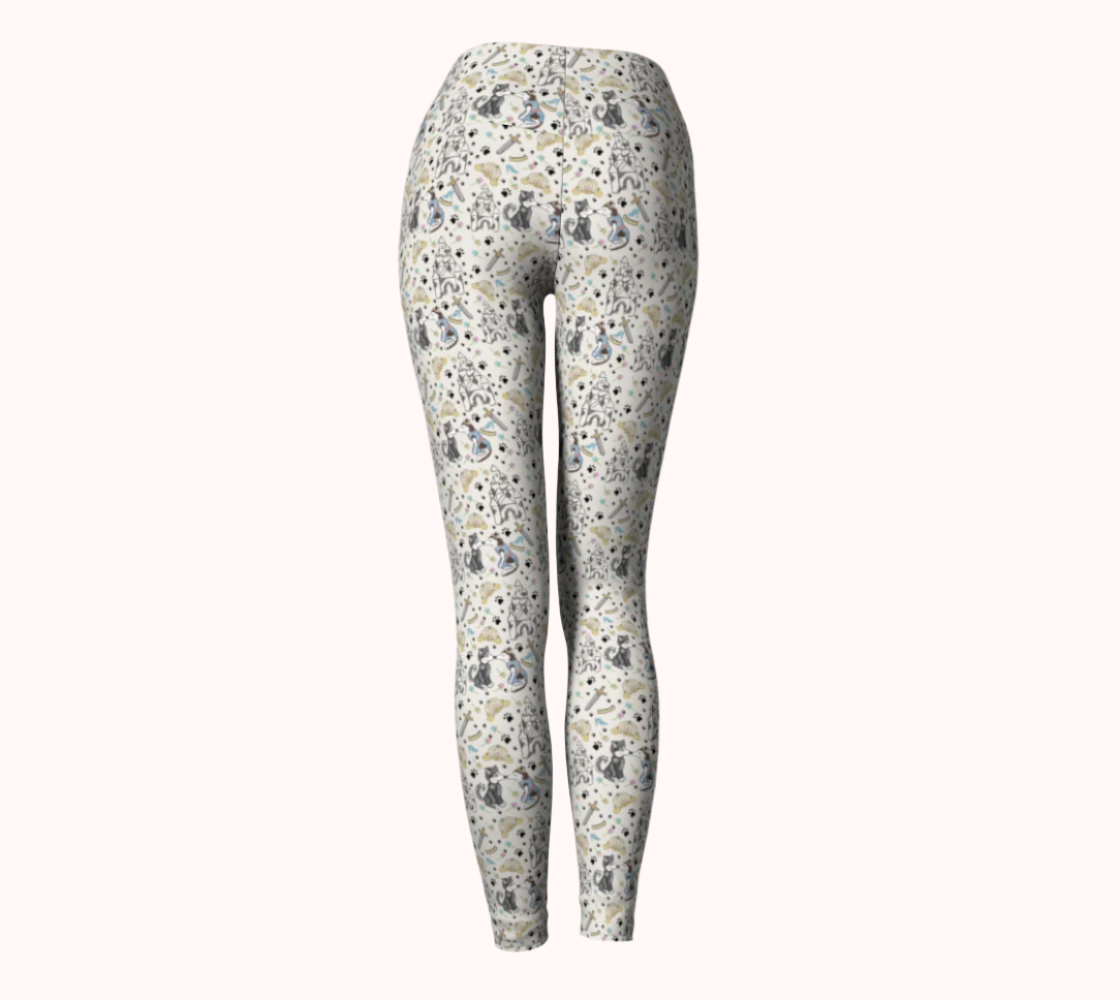 Howl Have a Fairy Tail - Ecofriendly Ecopoly Yoga Leggings