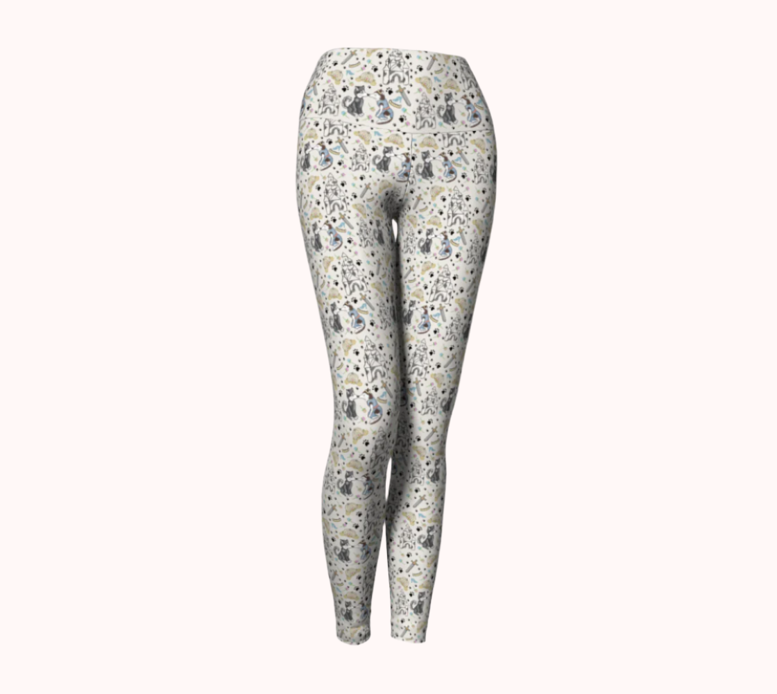 Howl Have a Fairy Tail - Ecofriendly Ecopoly Yoga Leggings