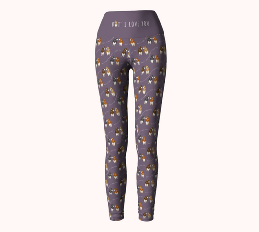 Butt I Love You - Calm Lavender - Ecofriendly Ecopoly Yoga Leggings