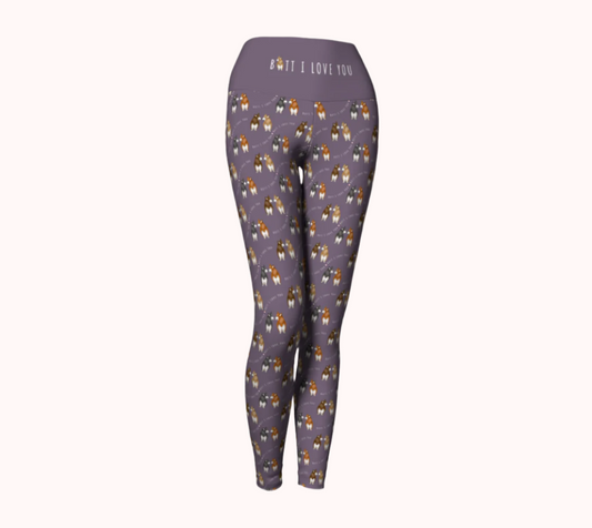 Butt I Love You - Calm Lavender - Ecofriendly Ecopoly Yoga Leggings
