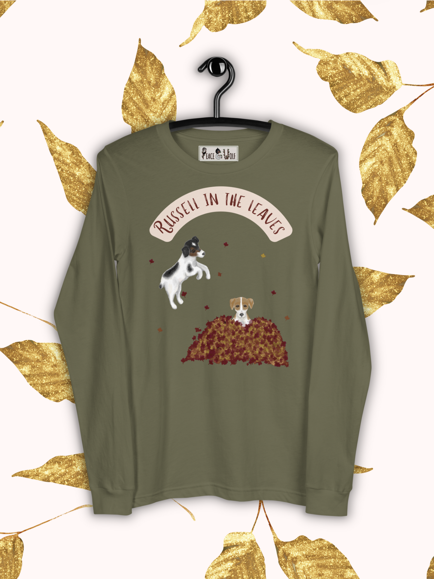 Russell in the Leaves - Soft Long Sleeve Tee