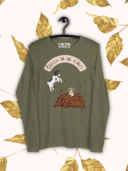 Russell in the Leaves - Soft Long Sleeve Tee