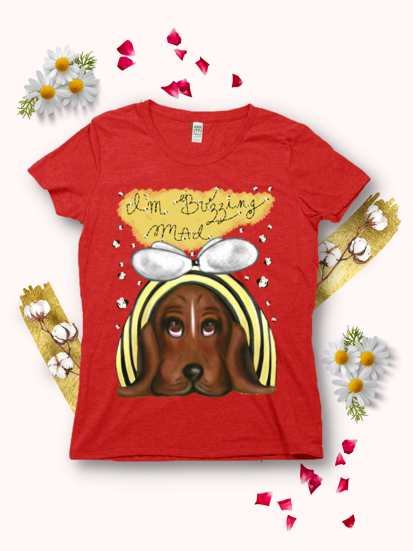 Buzzing Mad - Women's - USA Made Organic Recycled T-shirt