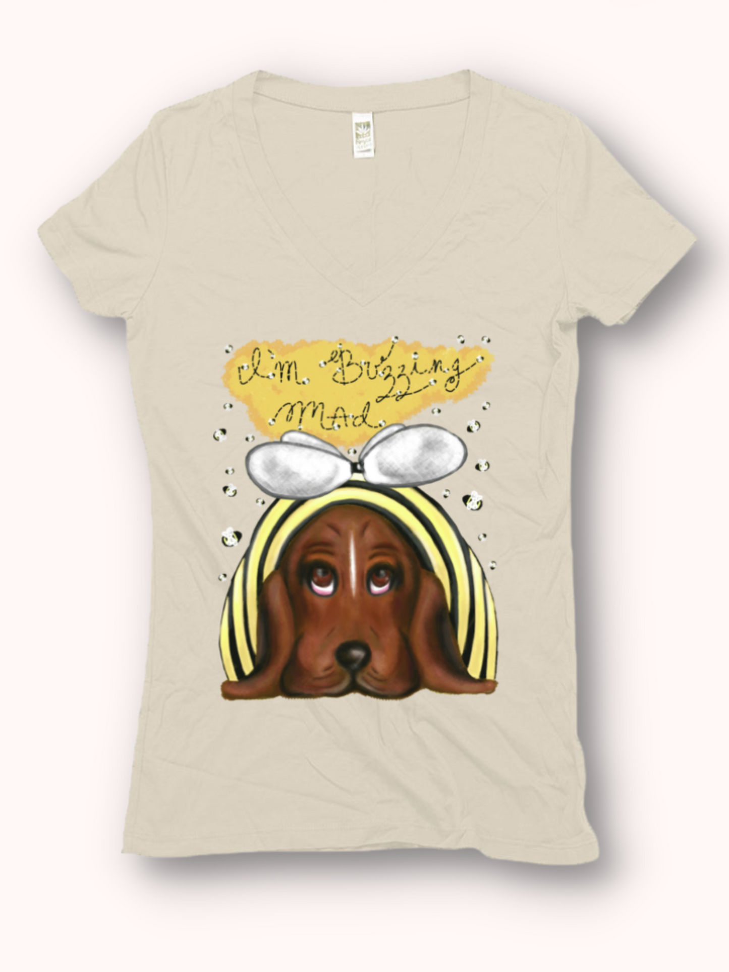 I'm Buzzing Mad - Women's - Hemp V-neck Tee