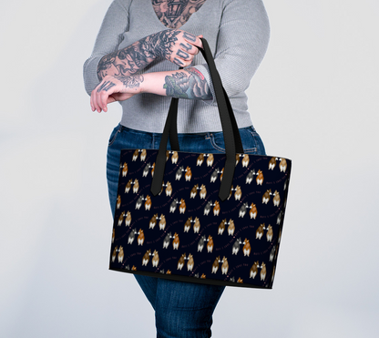 Butt I Love You - Classy Navy - Vegan Leather Tote Bag