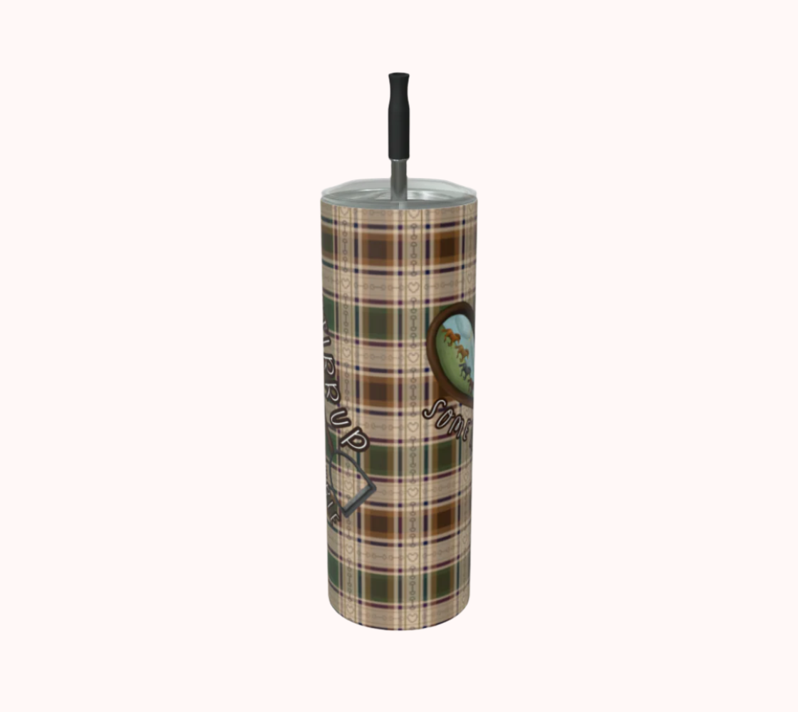 Stirrup Some Trouble - Fields of Freedom Plaid - Stainless Steel Tumbler