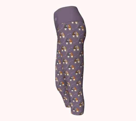 Butt I Love You - Calm Lavender - Ecofriendly Ecopoly Yoga Capris