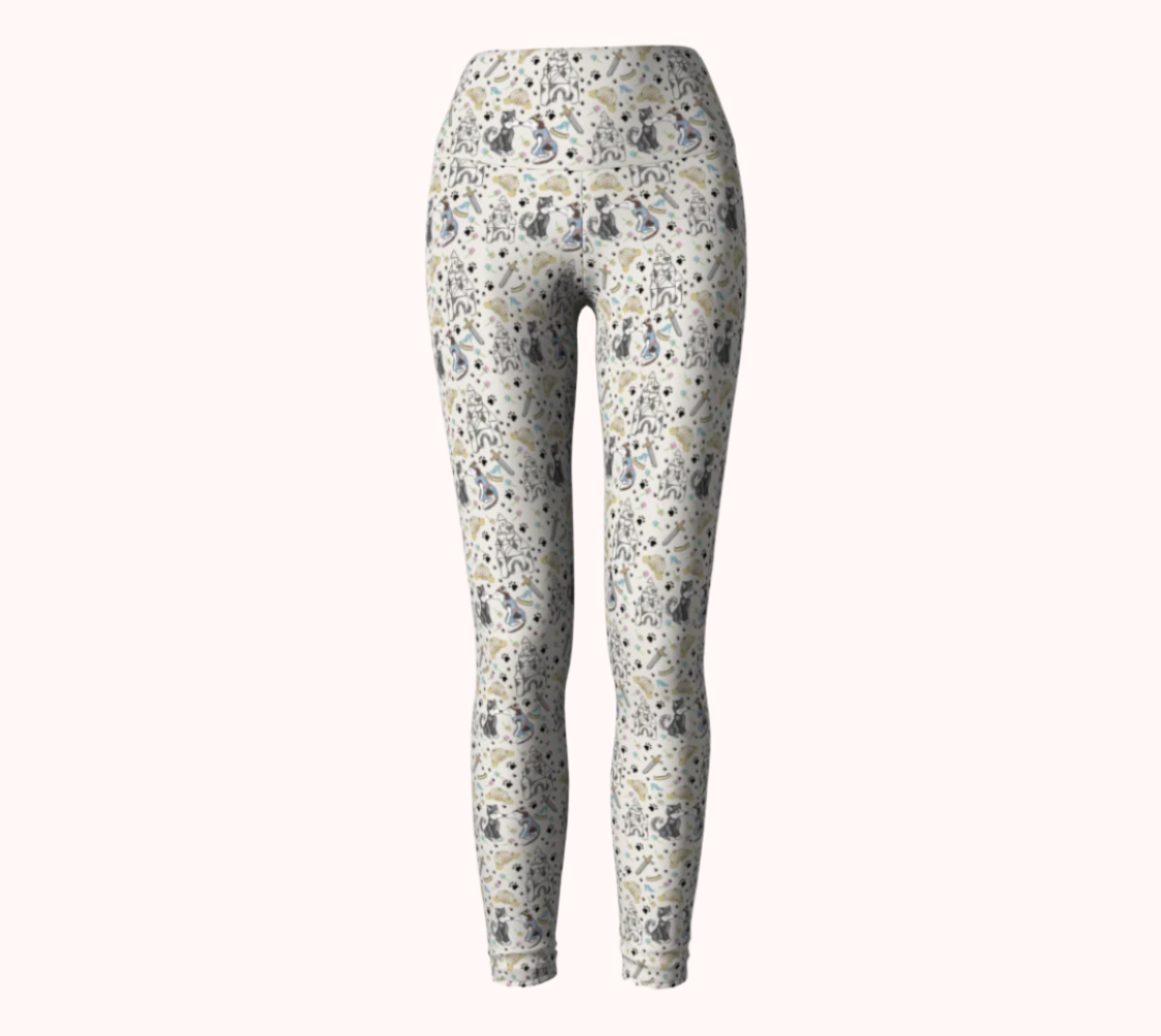 Howl Have a Fairy Tail - Ecofriendly Ecopoly Yoga Leggings