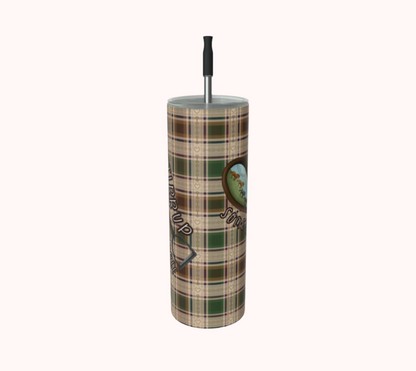 Stirrup Some Trouble - Fields of Freedom Plaid - Stainless Steel Tumbler