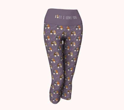 Butt I Love You - Calm Lavender - Ecofriendly Ecopoly Yoga Capris