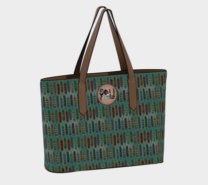 Heavenly Flight Feathers - Vegan Leather Tote
