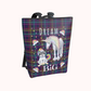 Dream Big Unicorn Plaid - Vegan Leather Backpack