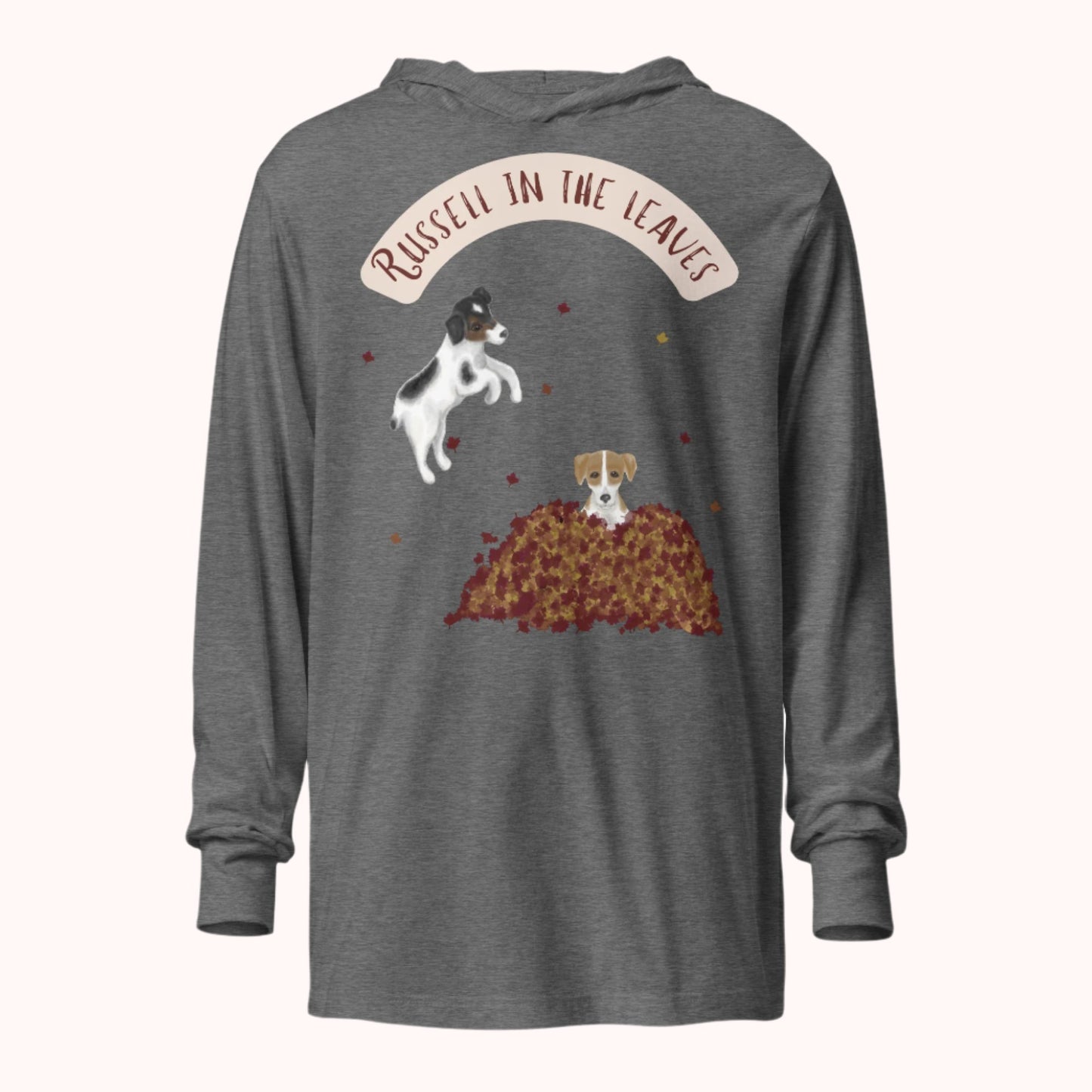 Russell in the Leaves - Hooded long-sleeve tee