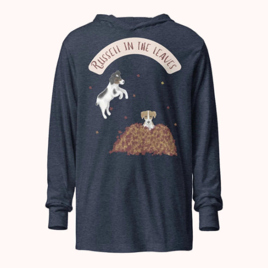 Russell in the Leaves - Hooded long-sleeve tee