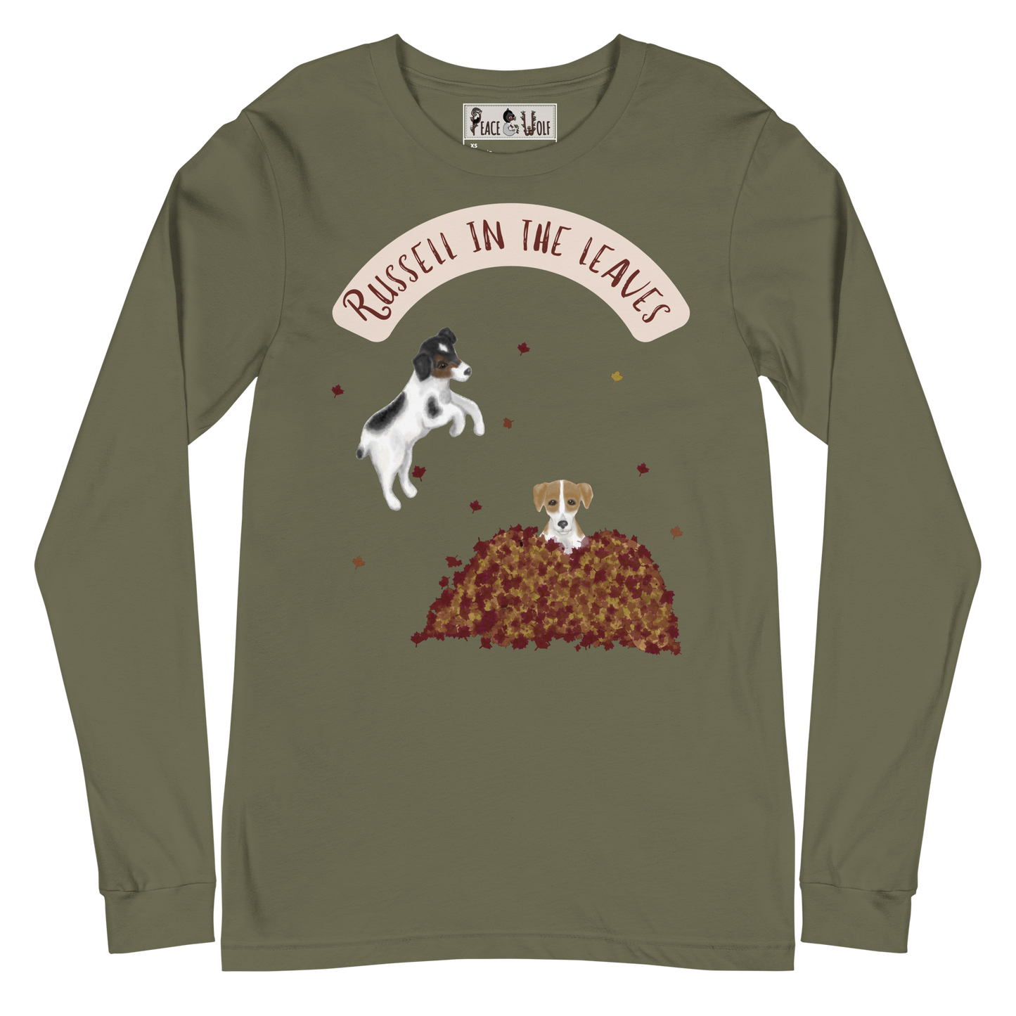 Russell in the Leaves - Soft Long Sleeve Tee