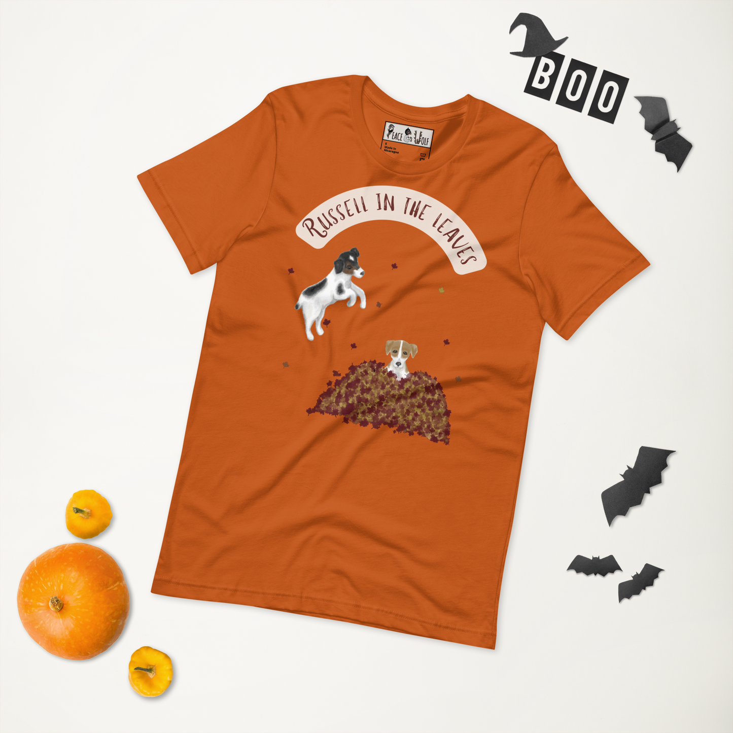 Russell in the Leaves - Classic Comfy Tee