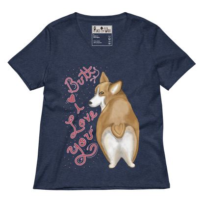 Butt I Love You - Women’s - Relaxed Super Soft V-neck T-shirt