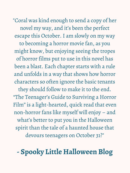 The Teenager's Guide to Surviving a Horror Film by Coral Isabella Aurora - Paperback