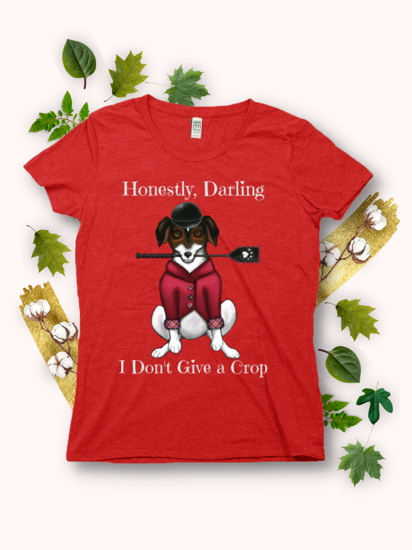 I Don't Give a Crop - Women's - USA Made Organic Recycled T-shirt